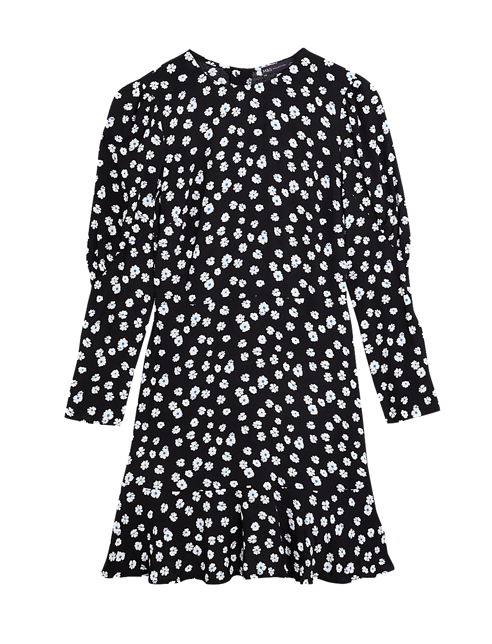 Ditsy Floral Puff Sleeve Mini Tea Dress