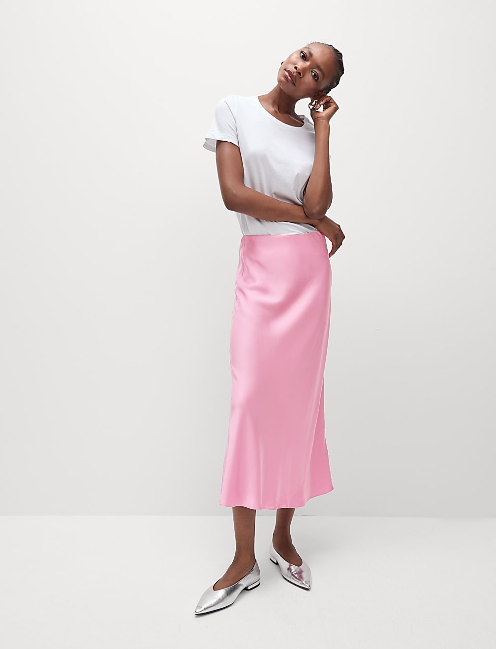 Satin Slip Skirt