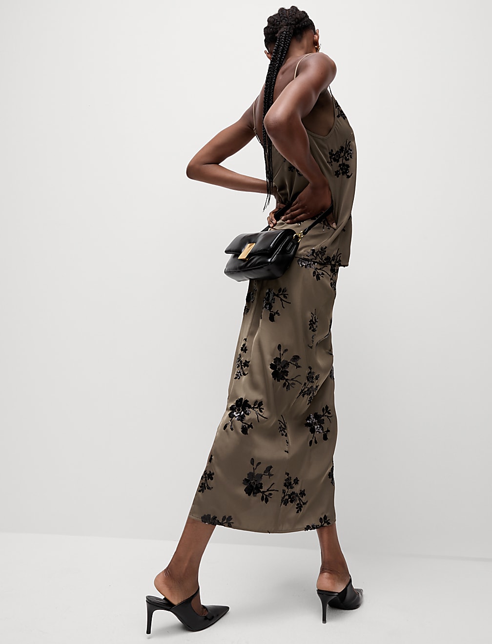 Buy Sequin Midaxi Slip Skirt at Marks & Spencer