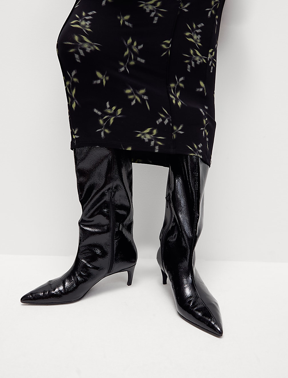 Jersey Printed Midaxi Column Dress