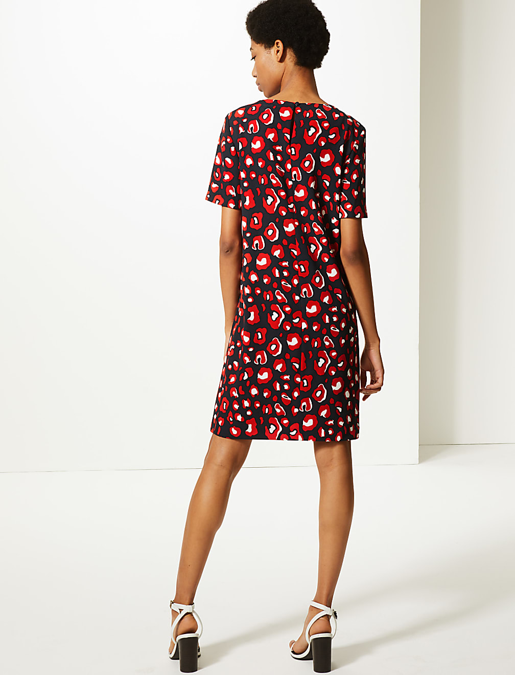 Animal Print Shift Dress