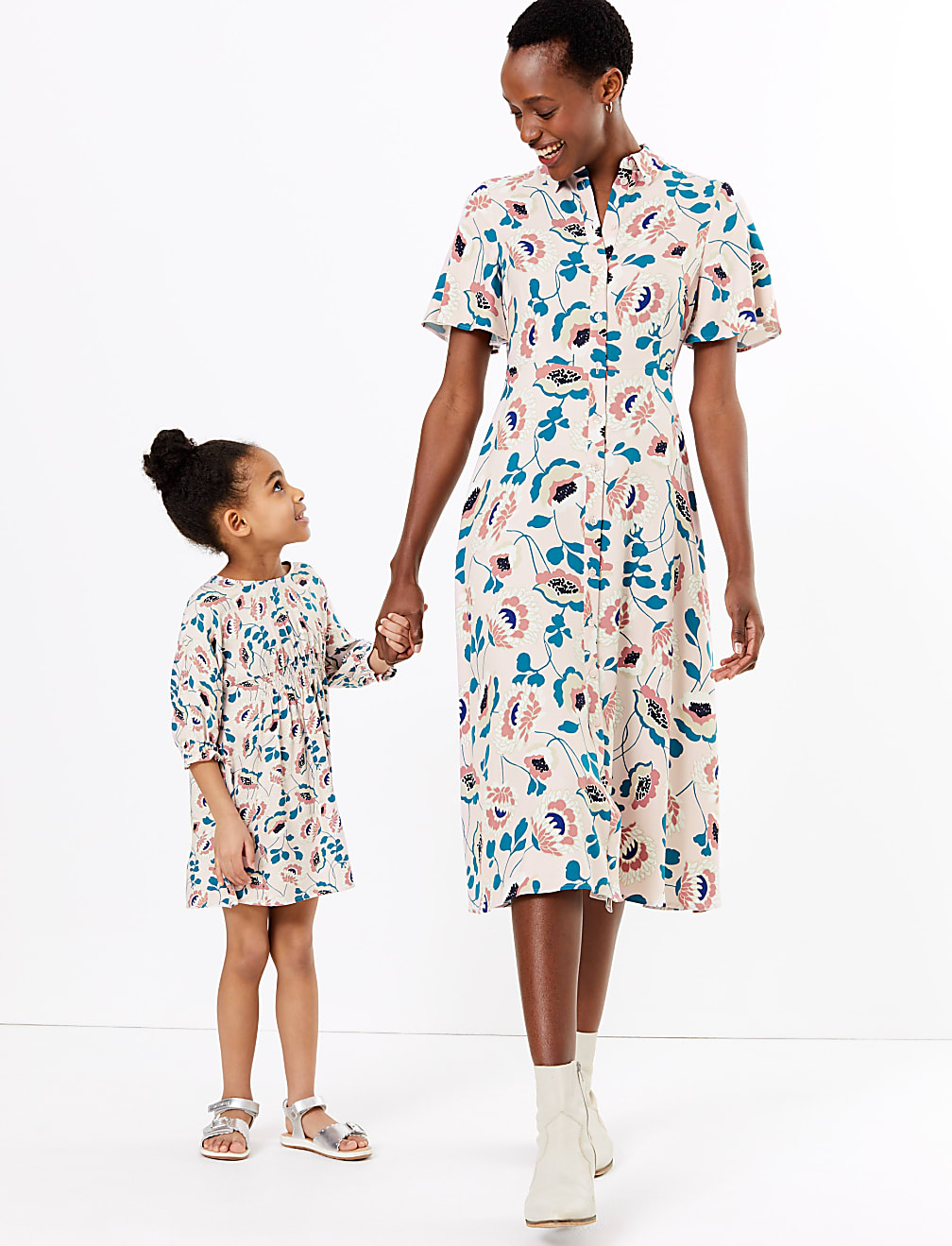 Floral Midaxi Shirt Dress