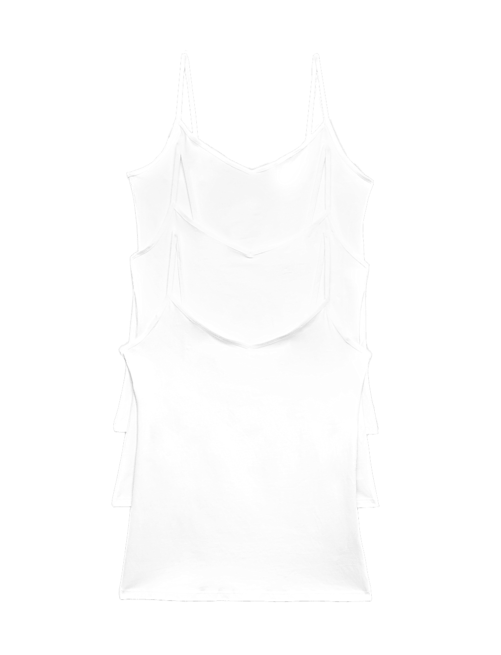 3pk Cotton Rich Strappy Vests