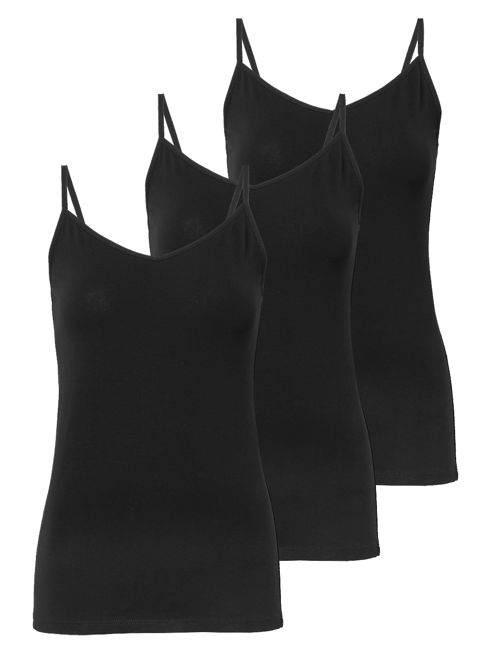 3pk Cotton Rich Strappy Vests