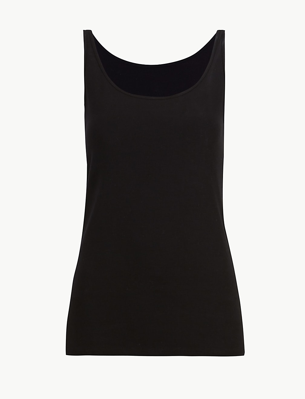 Cotton Built-up Shoulder Vest