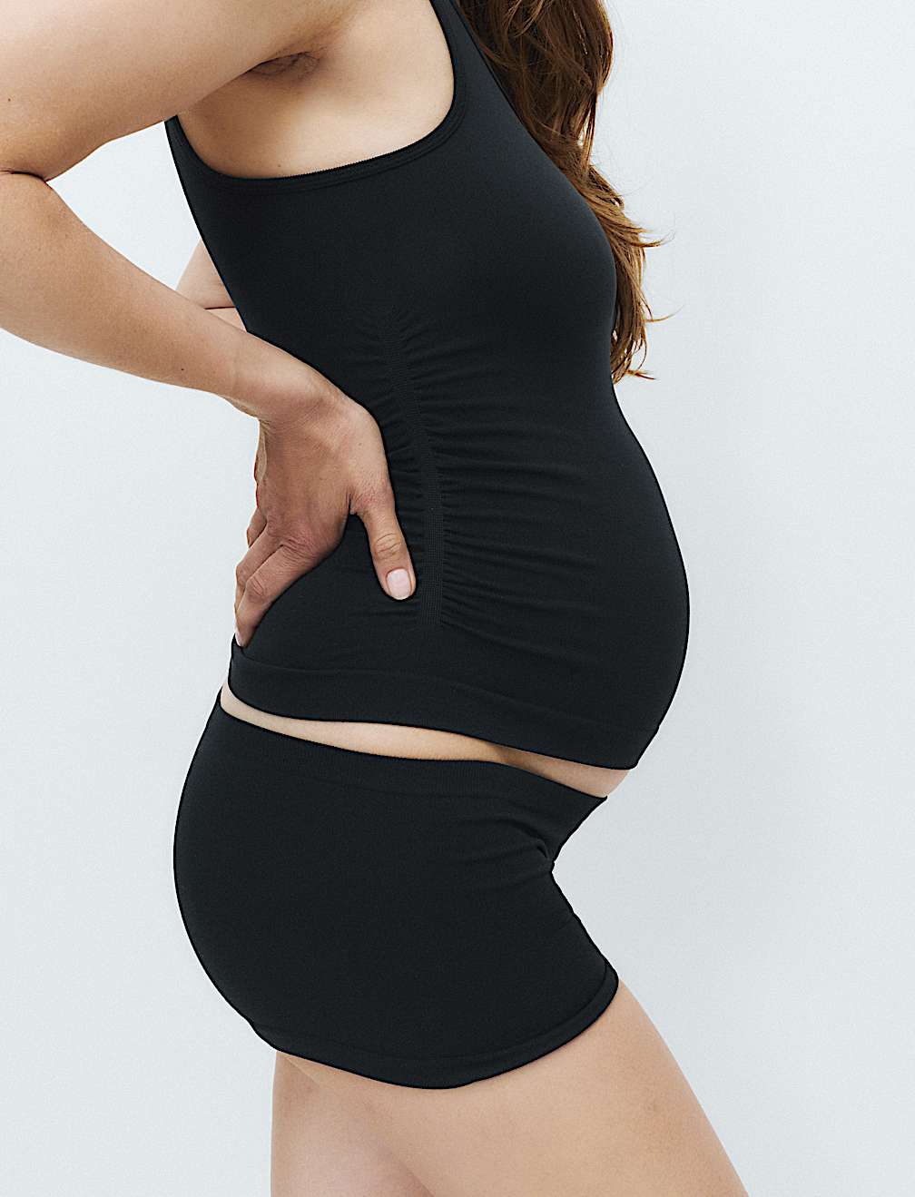 2 Pack Maternity Seamless Scoop Neck Vests