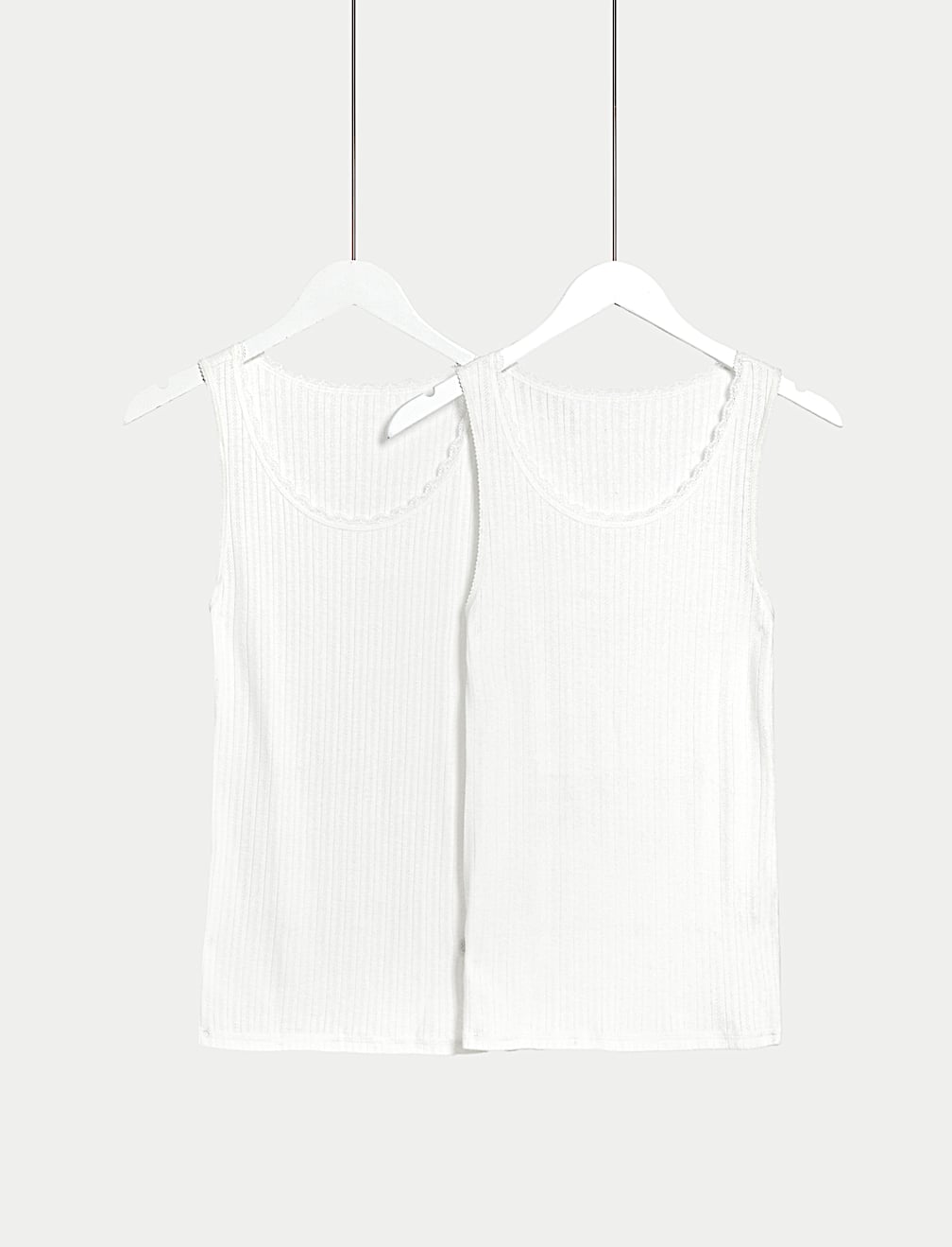 2pk Thermal Pointelle Vests