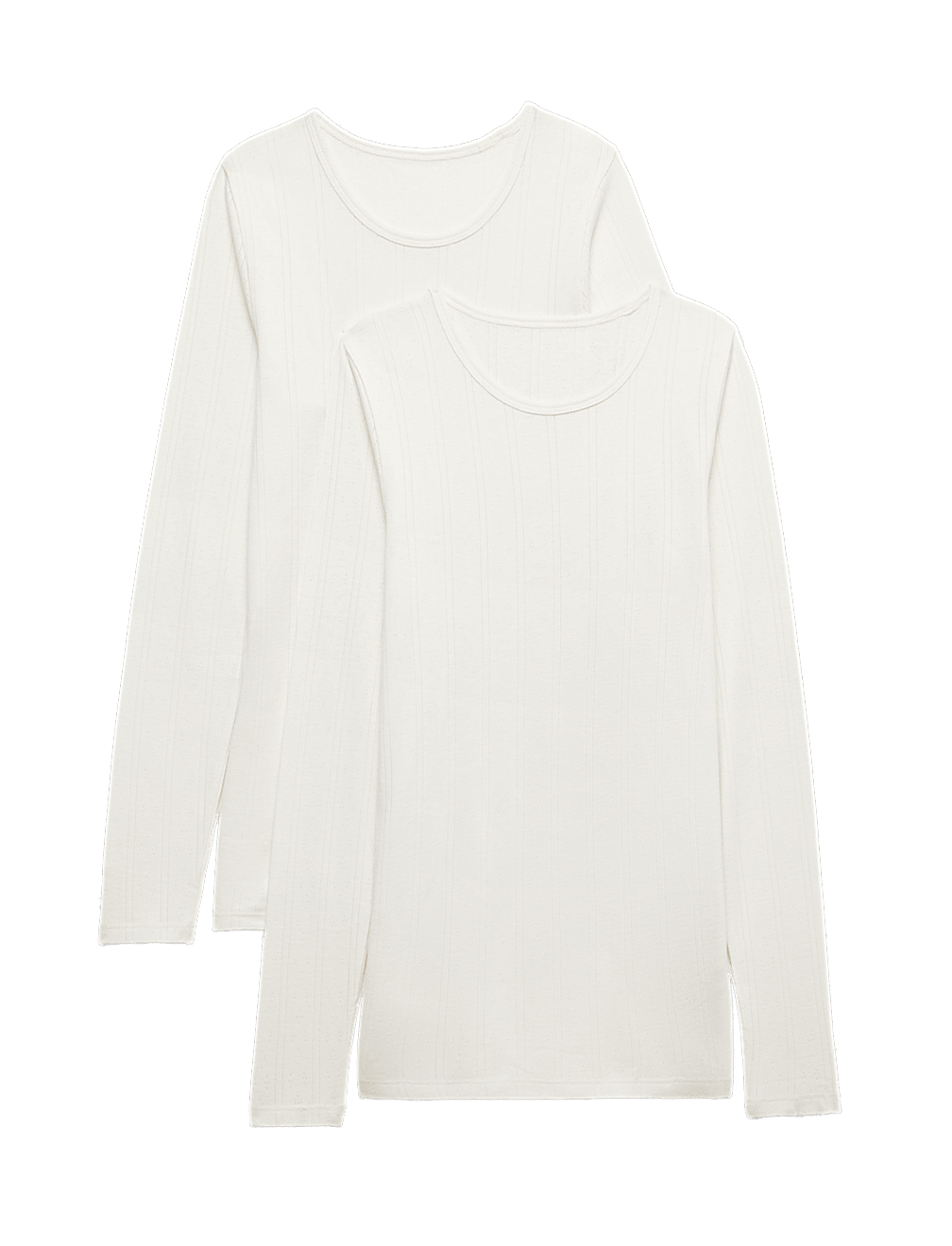 2 Pack Thermal Pointelle Long Sleeve Top