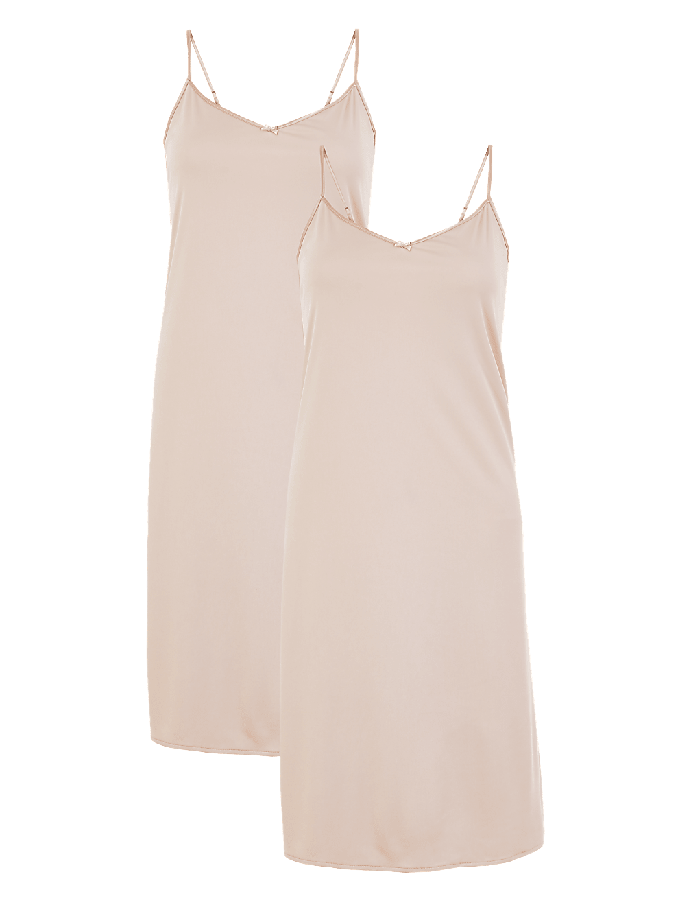 2 Pack Satin Full Slips