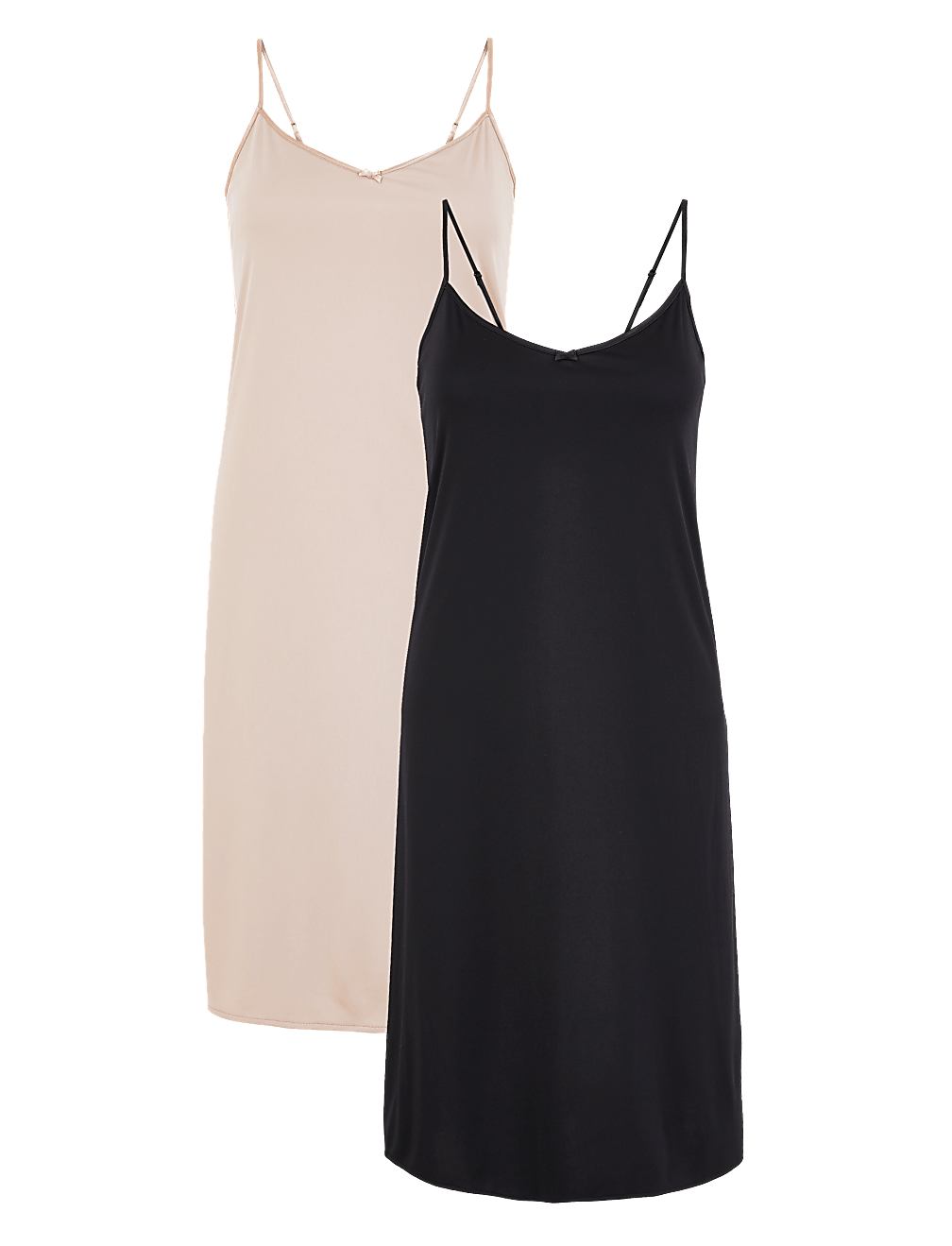 2 Pack Satin Full Slips