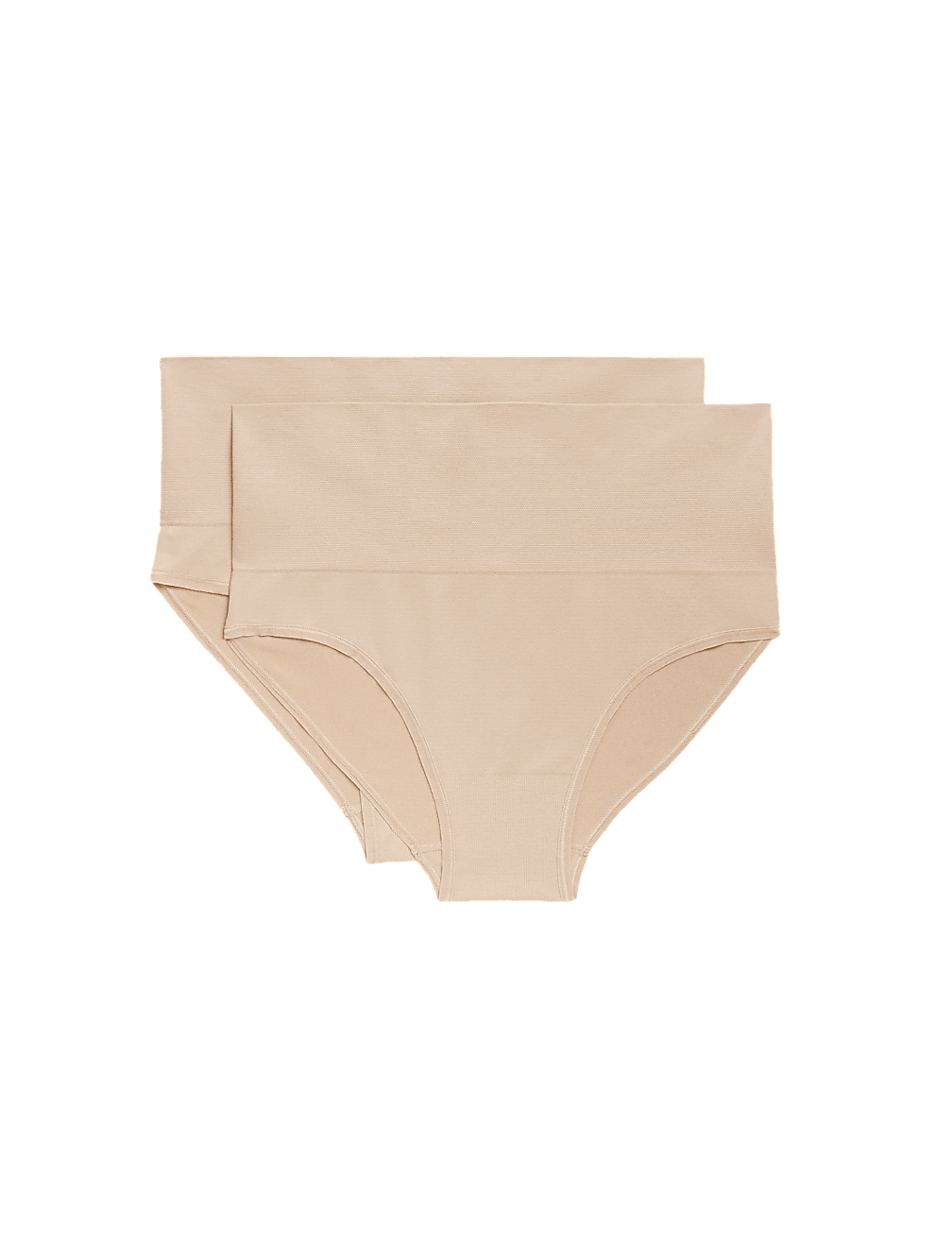 2pk Light Control Seamless High Leg Knickers
