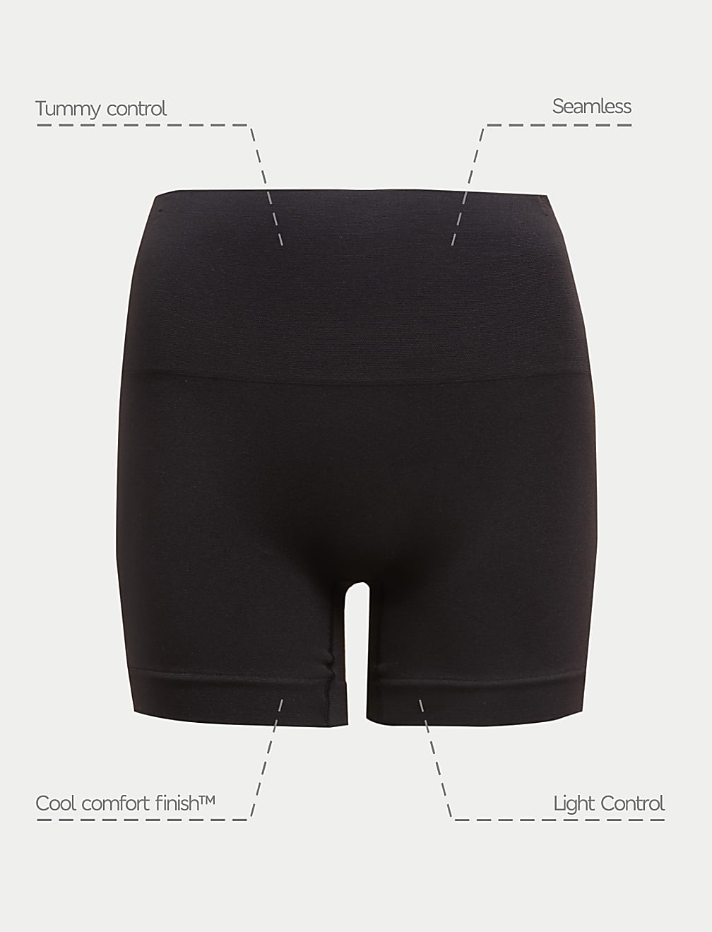 2pk Light Control Seamless Shaping Shorts