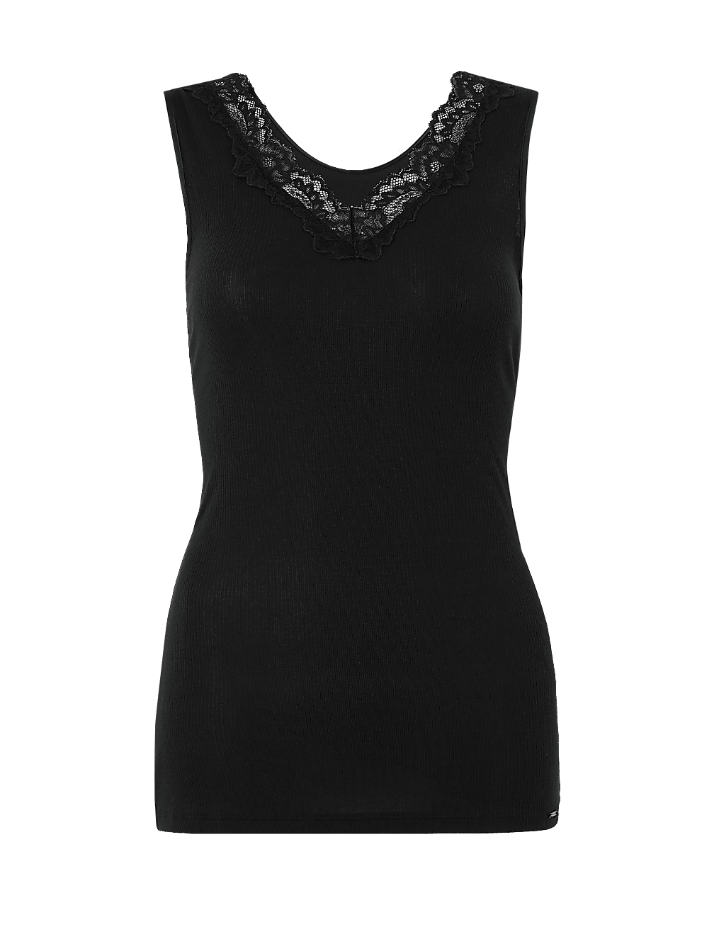 Silk & Modal Ribbed Vest