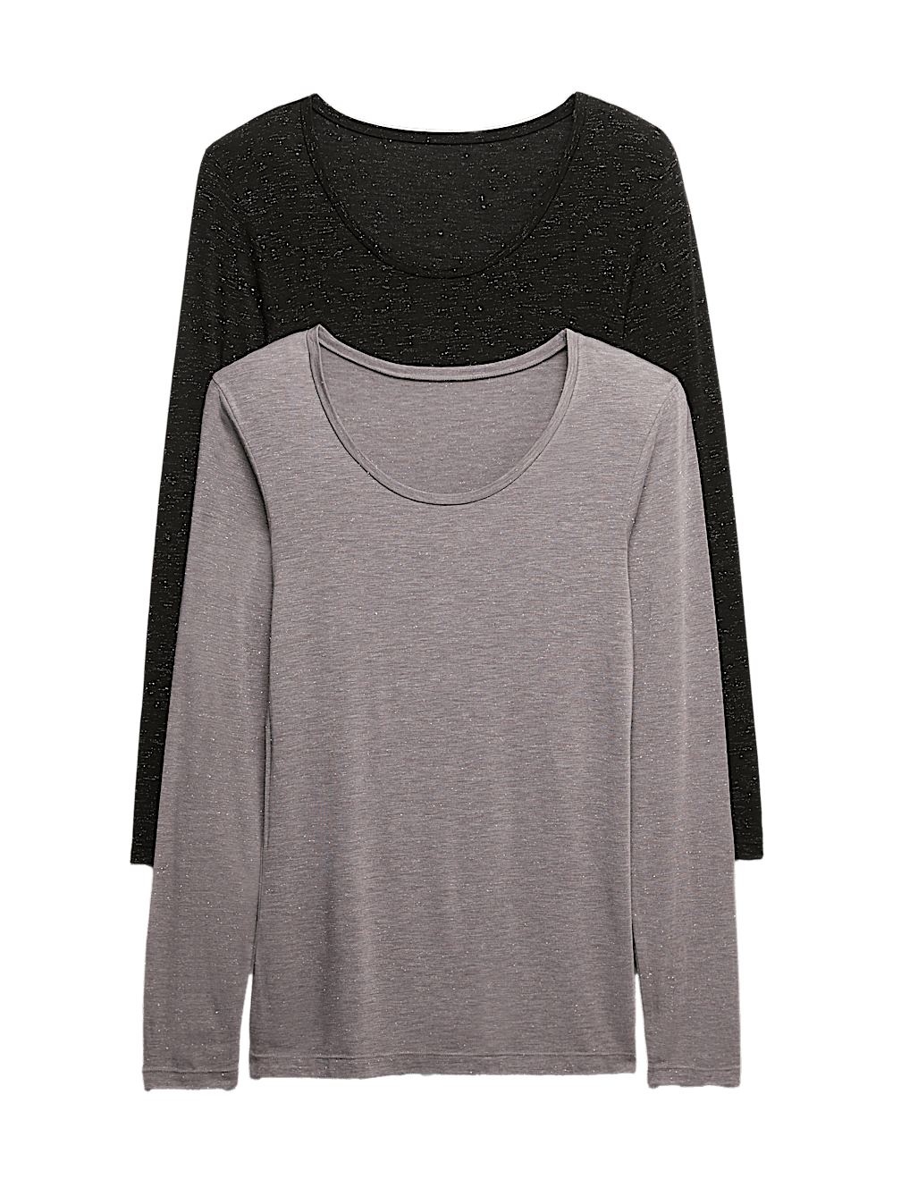 2pk Heatgen™ Light Sparkle Long Sleeve Tops