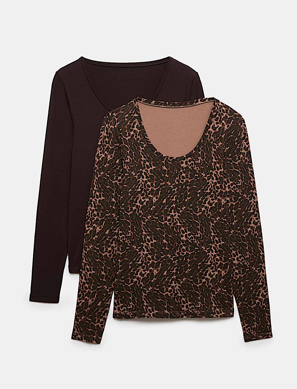 2pk Heatgen&trade; Thermal Scoop Neck Tops