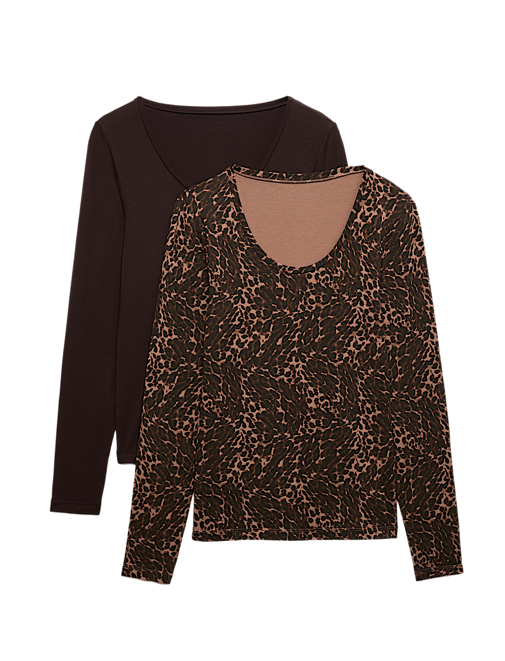 2pk Heatgen&trade; Thermal Scoop Neck Tops