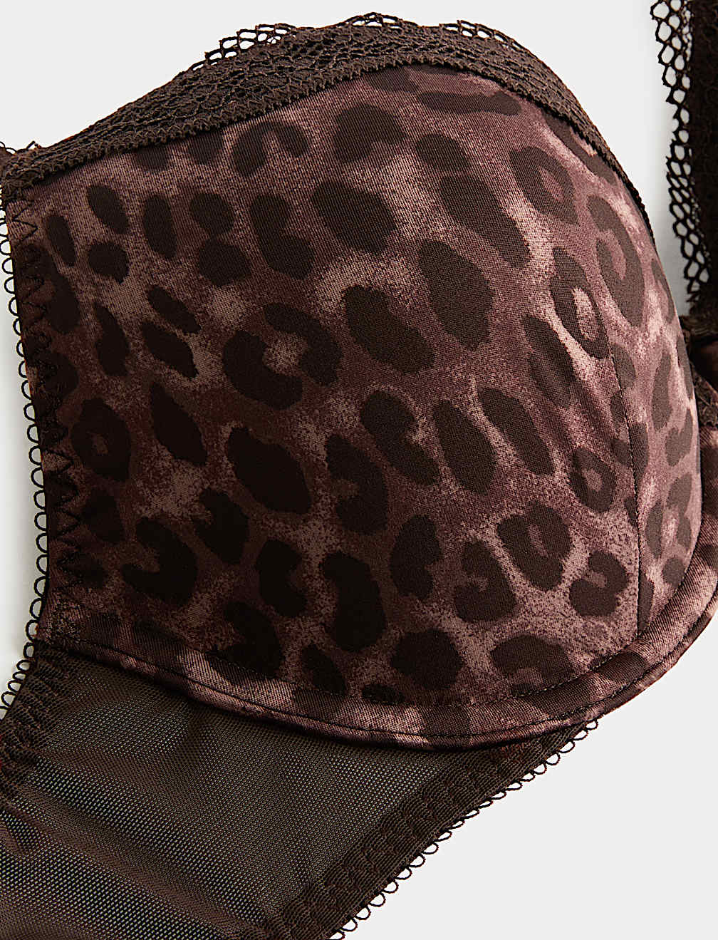 Jasmine Lace Wired Printed Plunge Bra