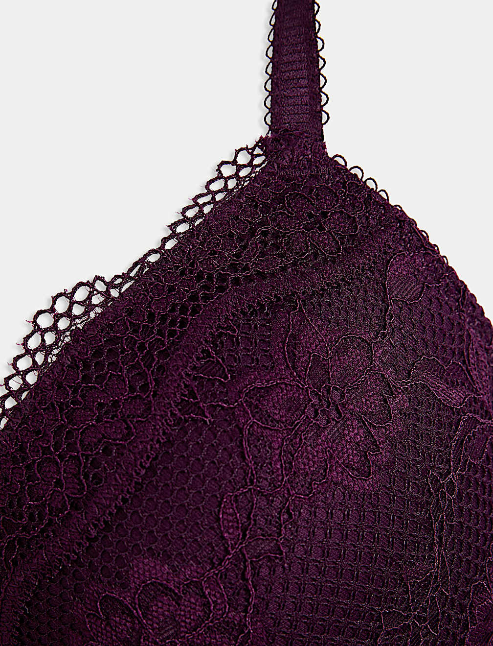 Jasmine Lace Wired Plunge Bra A-E