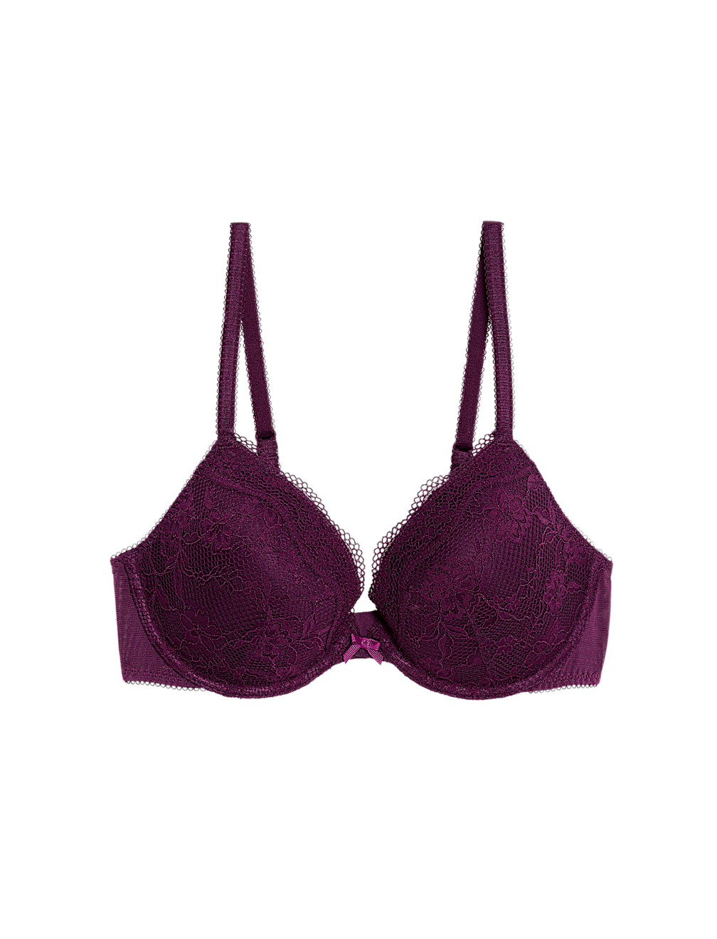 Jasmine Lace Wired Plunge Bra A-E