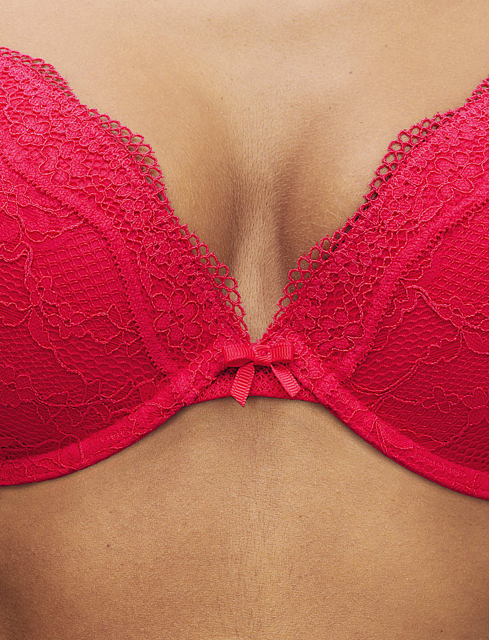 Jasmine Lace Wired Plunge Bra A-E