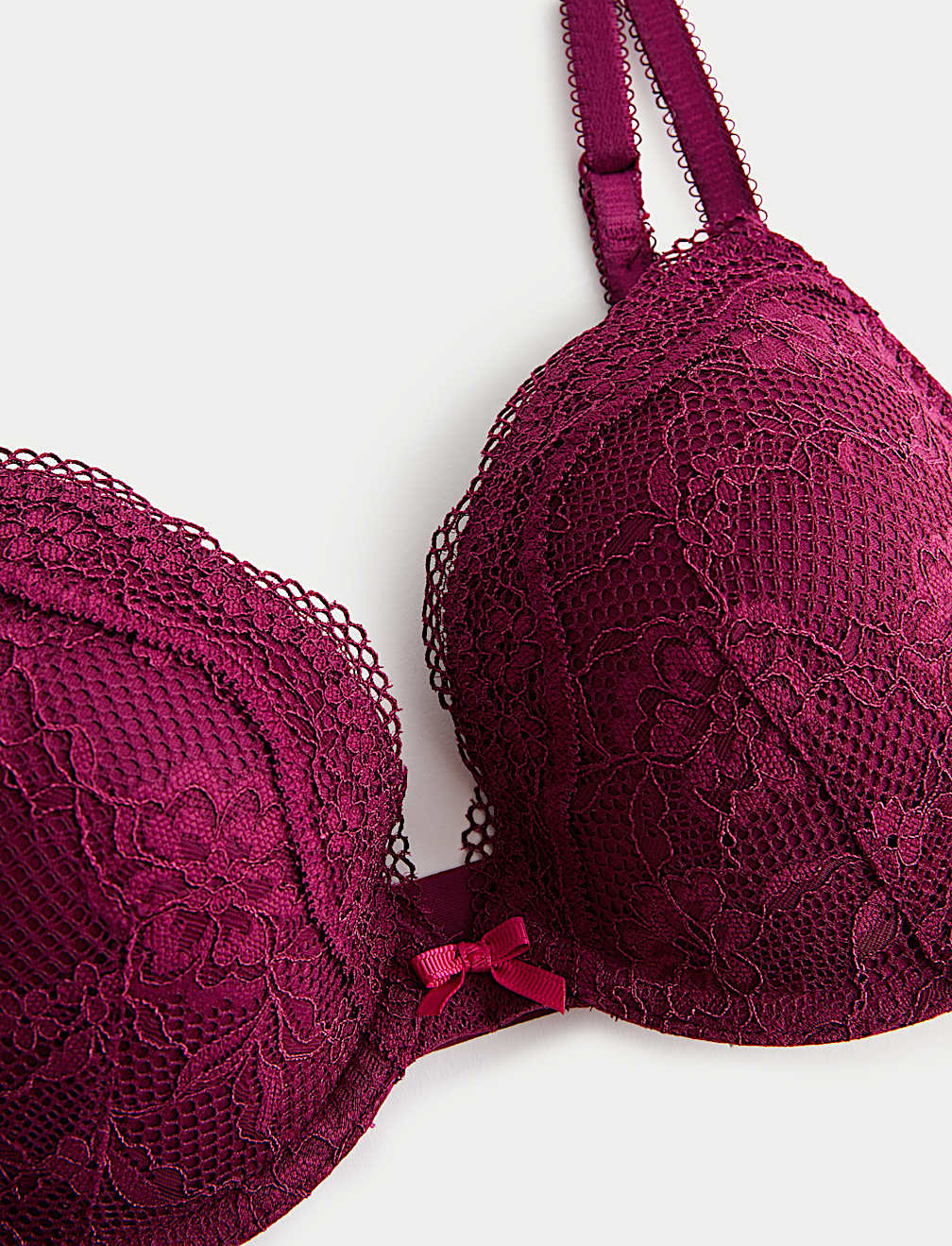 Jasmine Lace Wired Plunge Bra A-E