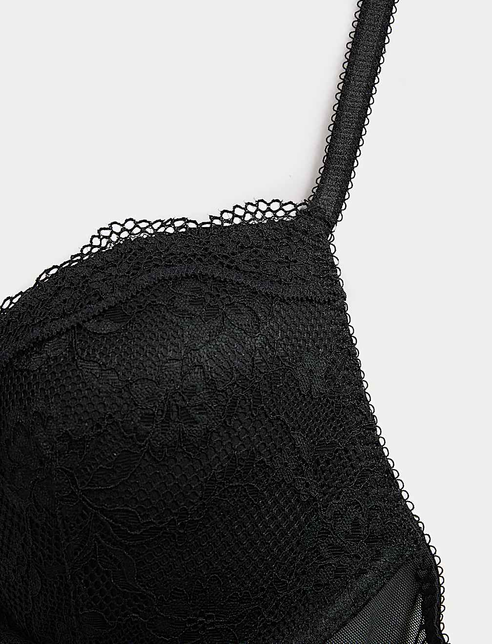 Jasmine Lace Wired Plunge Bra A-E