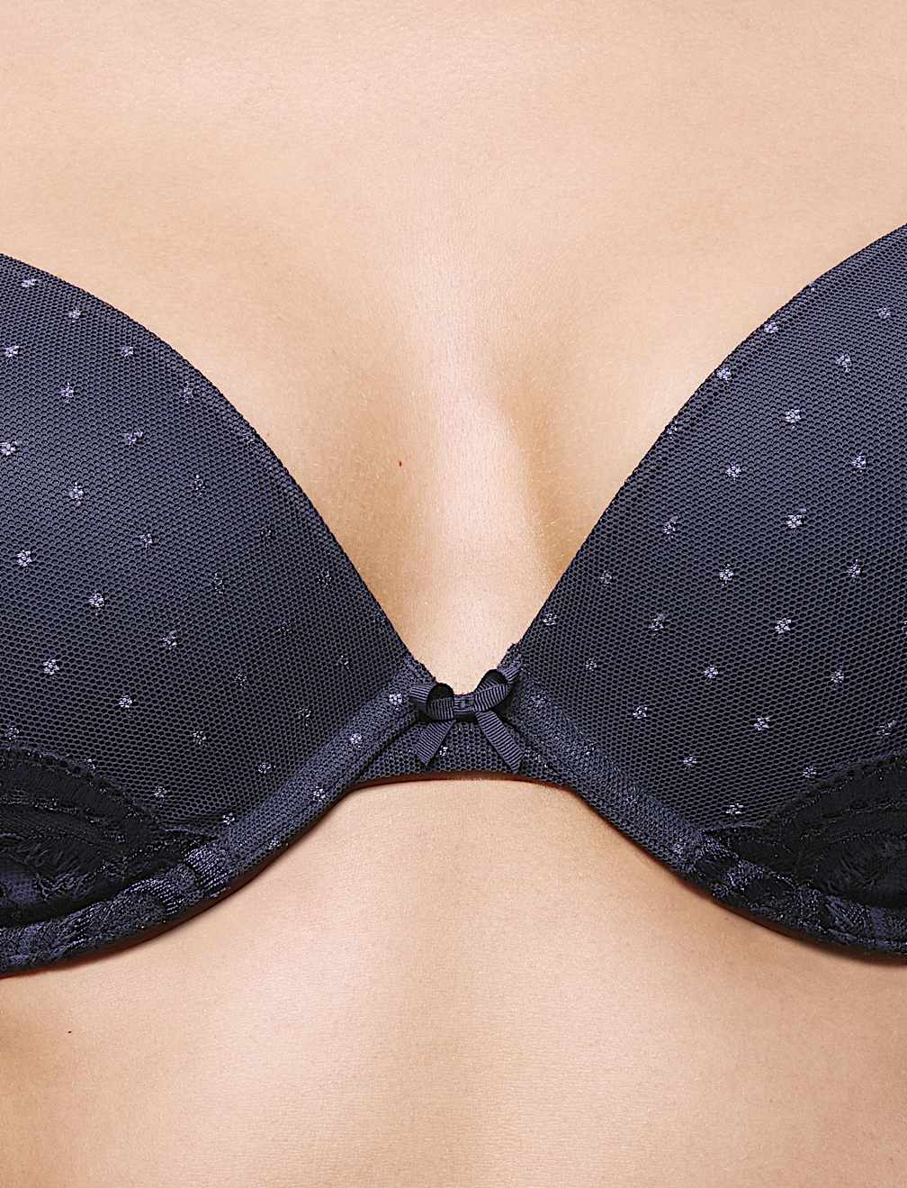 Amelia Lace Wired Plunge Bra (A-E)