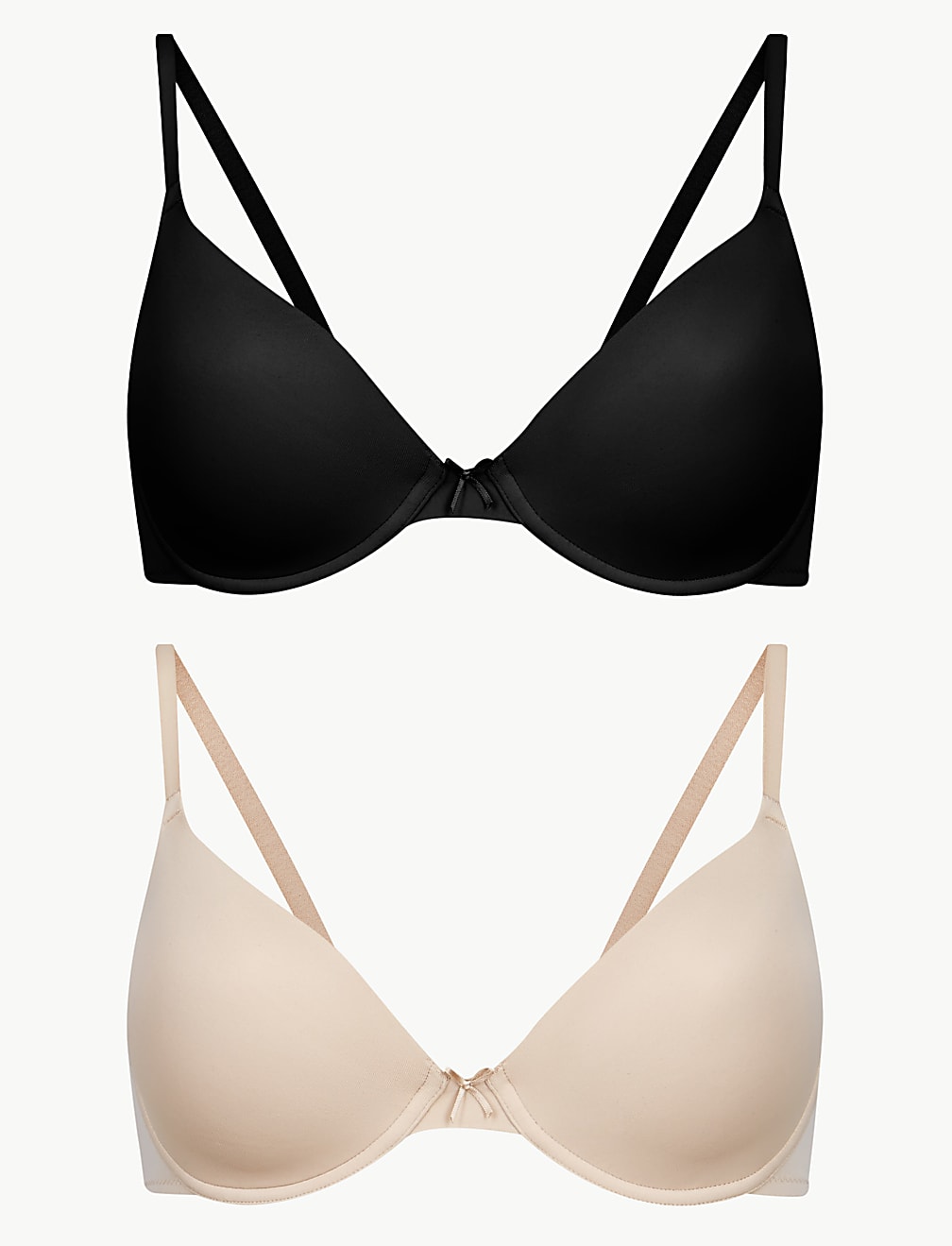 2 Pack Padded Plunge Bras A-D