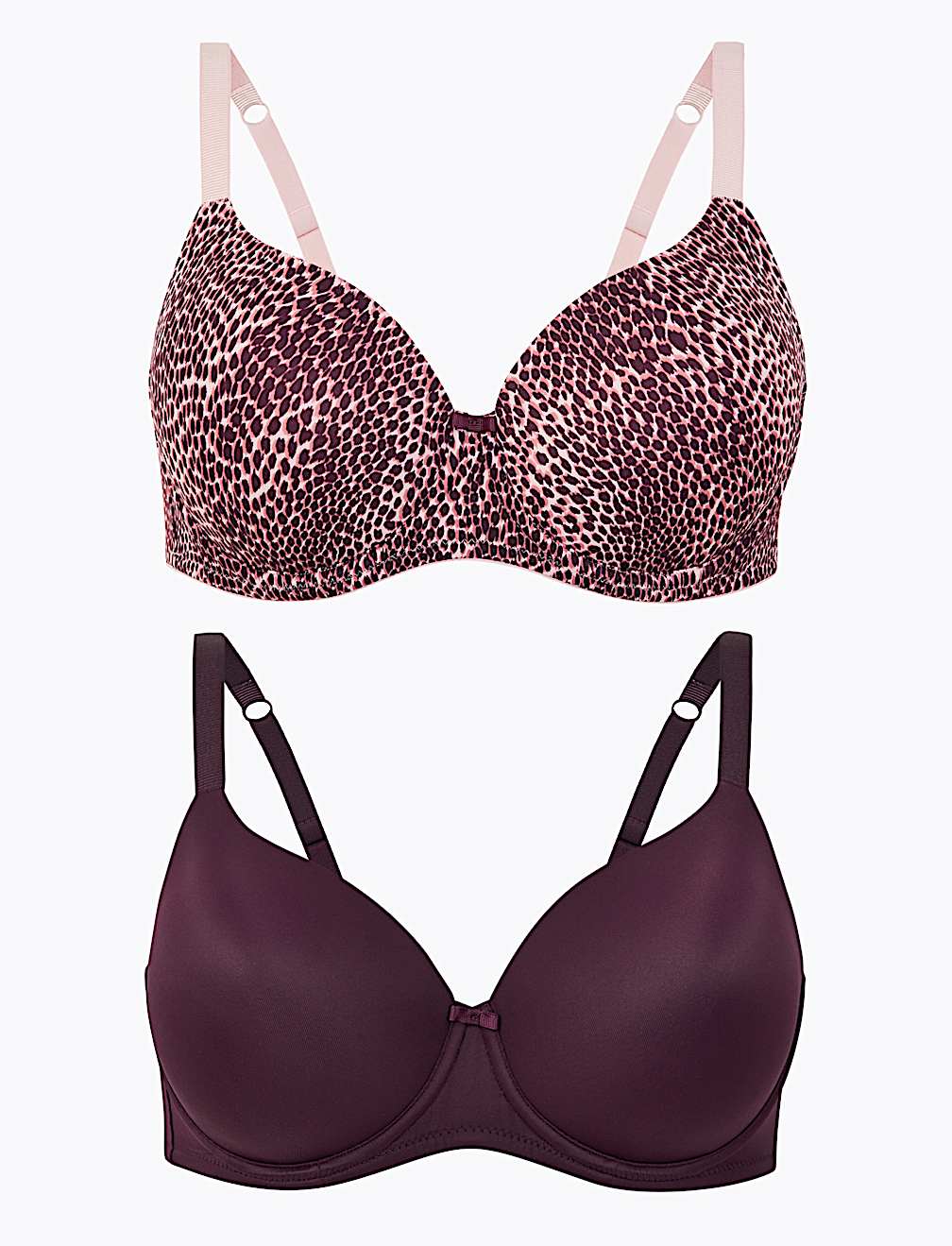 2pk Full Cup T-Shirt Bras A-DD