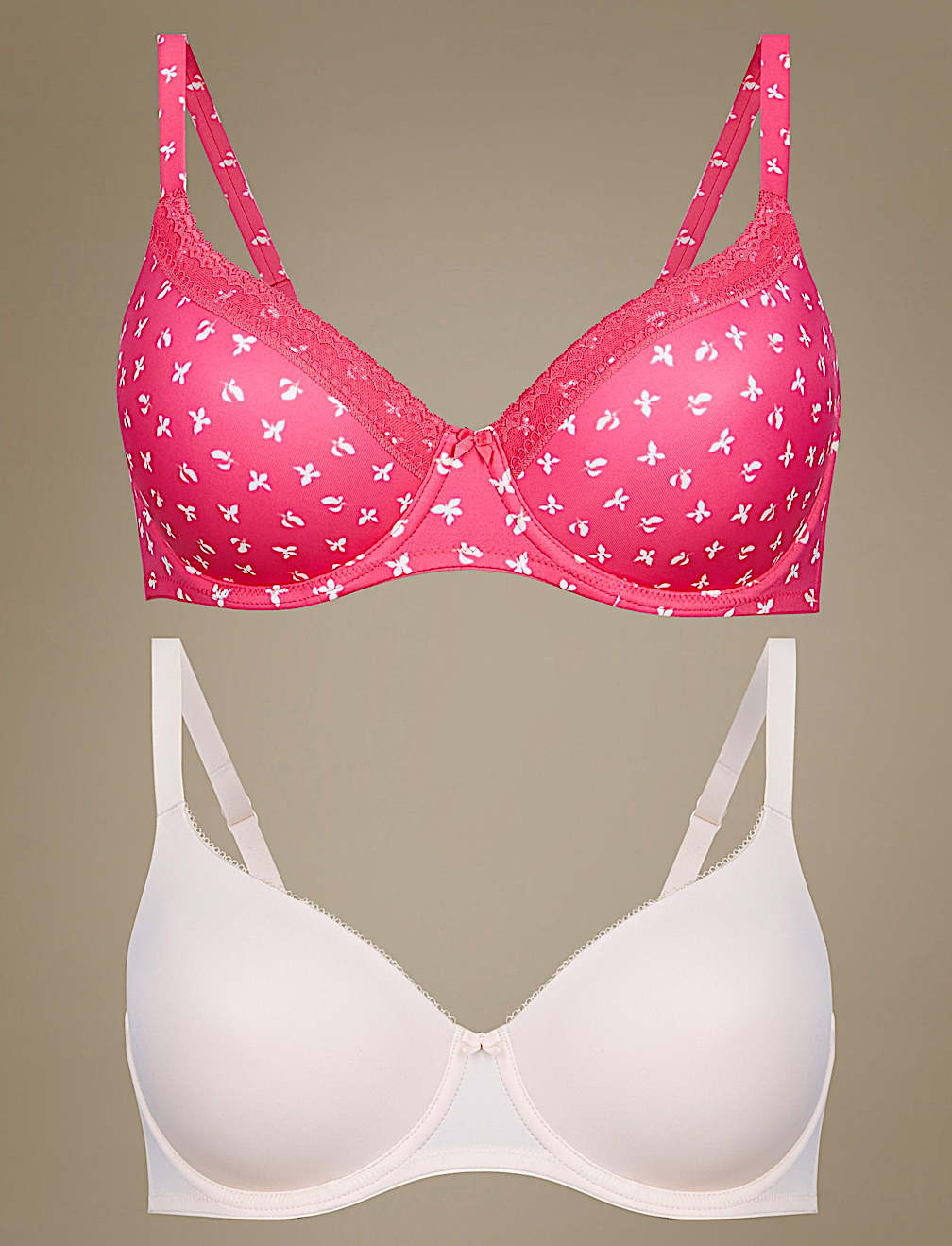 2pk Full Cup T-Shirt Bras A-DD
