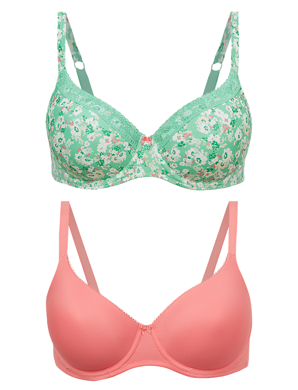 2pk Full Cup T-Shirt Bras A-DD
