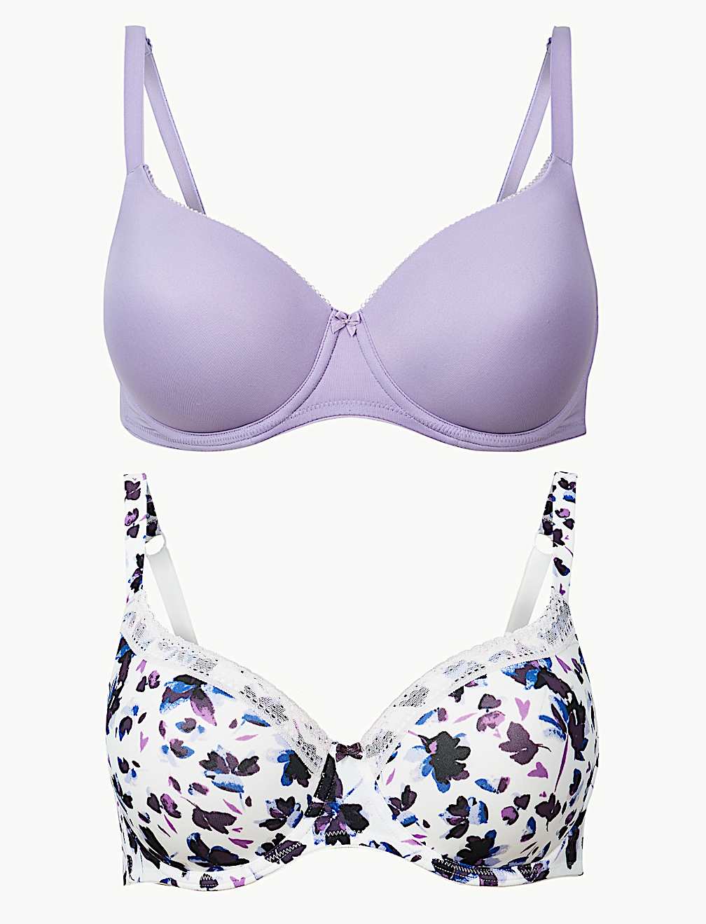 2pk Full Cup T-Shirt Bras A-DD