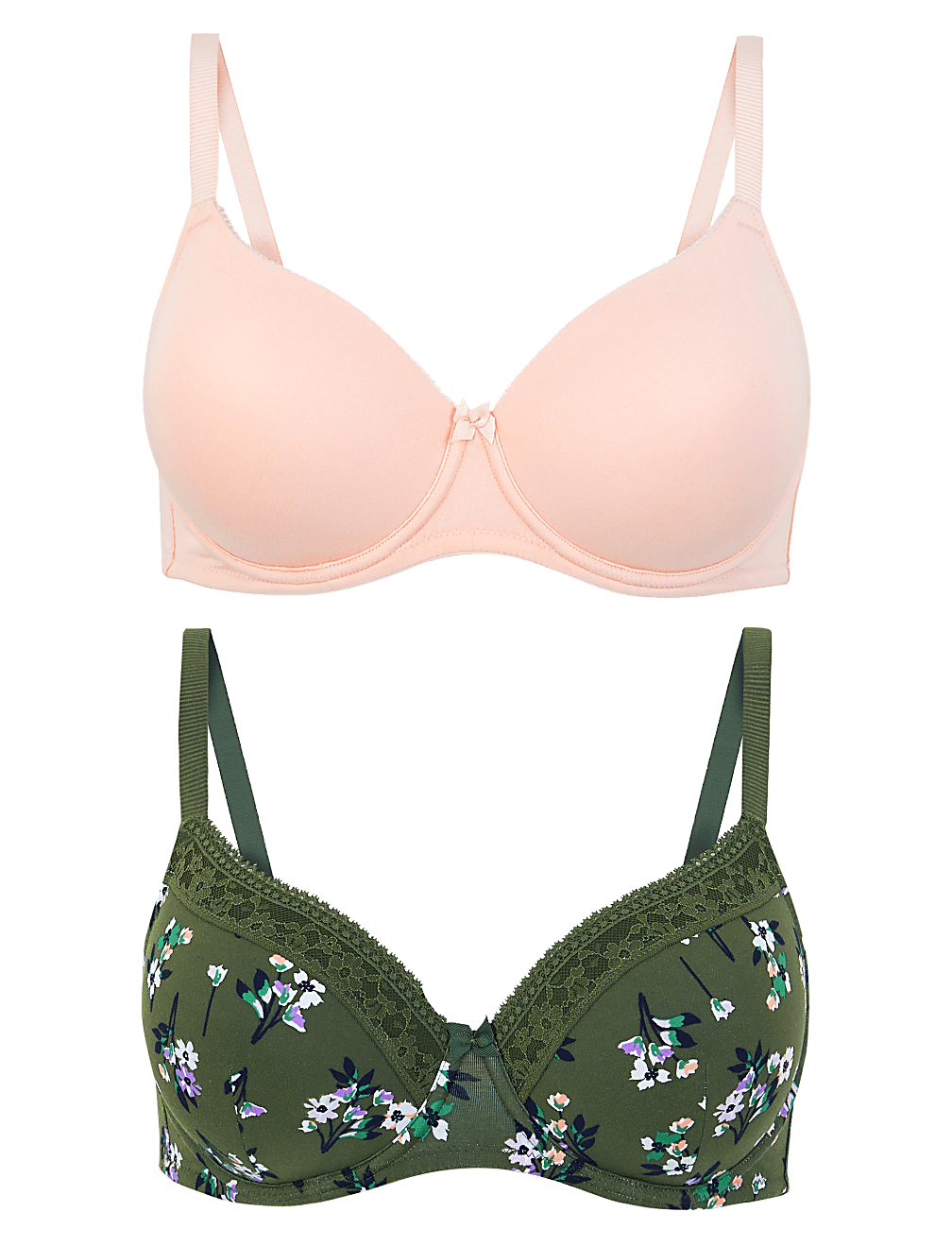 2pk Padded Full Cup Bras A-E