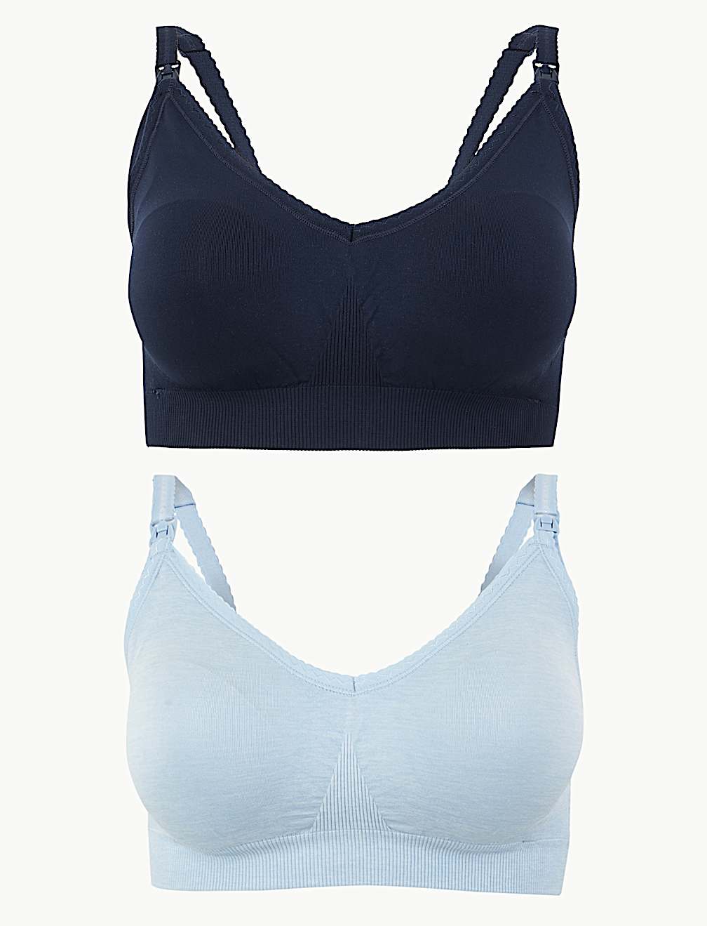 2 Pack Seamfree Maternity Padded Full Cup Bras