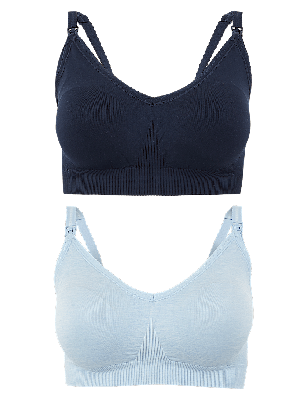 2 Pack Seamfree Maternity Padded Full Cup Bras
