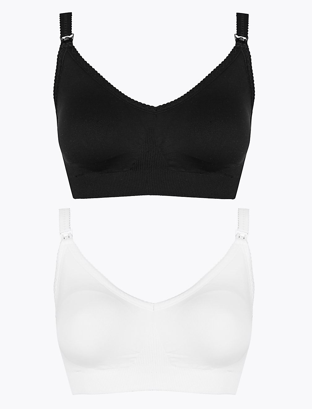 2 Pack Maternity Seamfree Padded Full Cup Bras