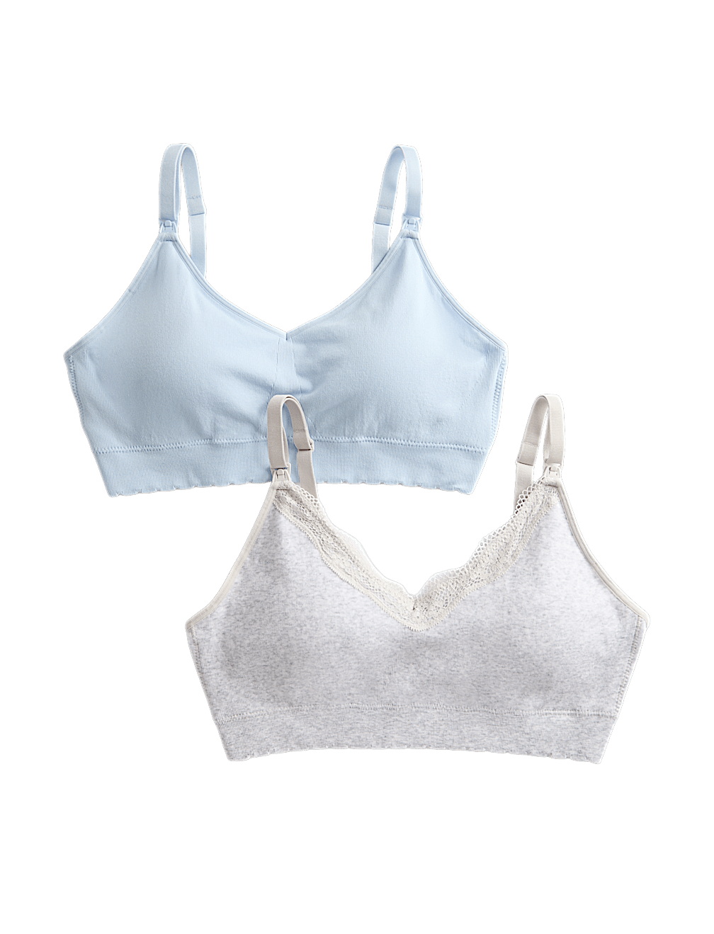 2pk Seamless Non Wired Maternity Nursing Bras