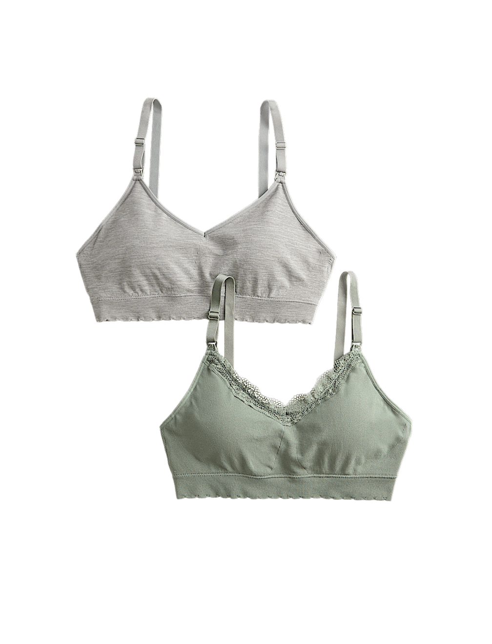 2pk Seamless Non Wired Maternity Nursing Bras