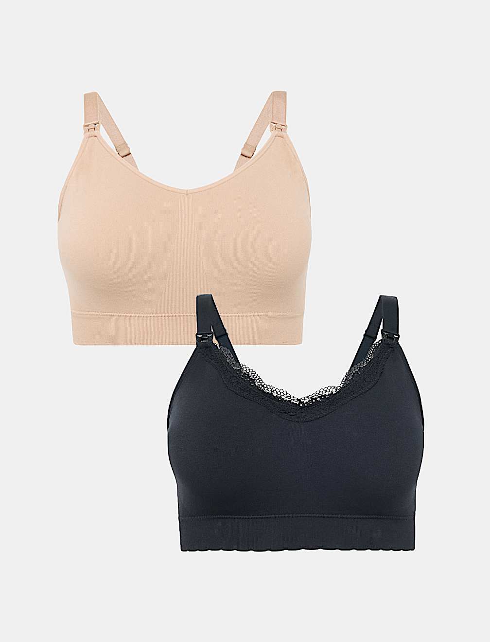 2pk Seamless Non Wired Maternity Nursing Bras