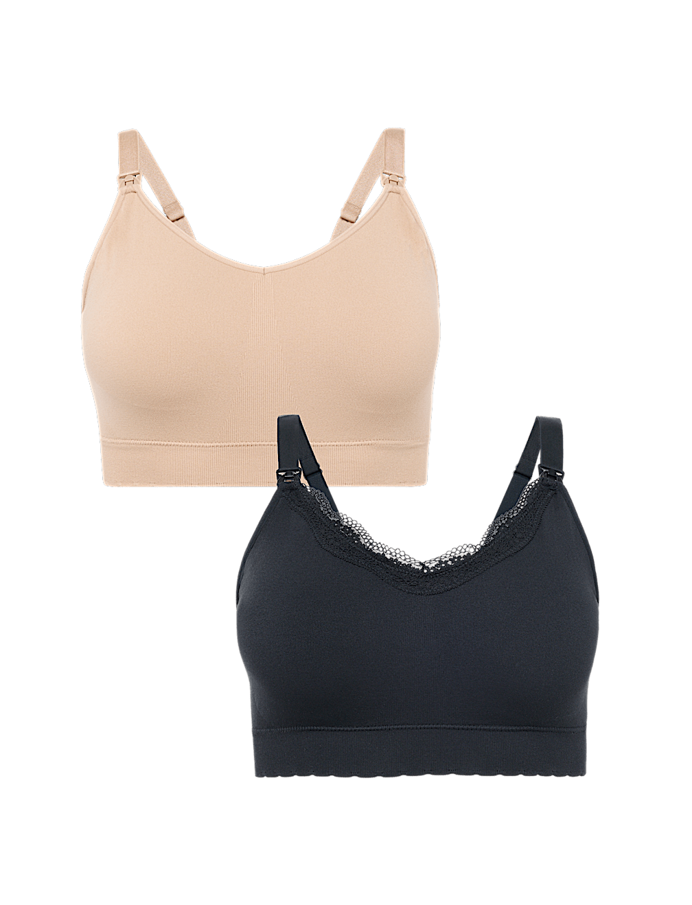 2pk Seamless Non Wired Maternity Nursing Bras
