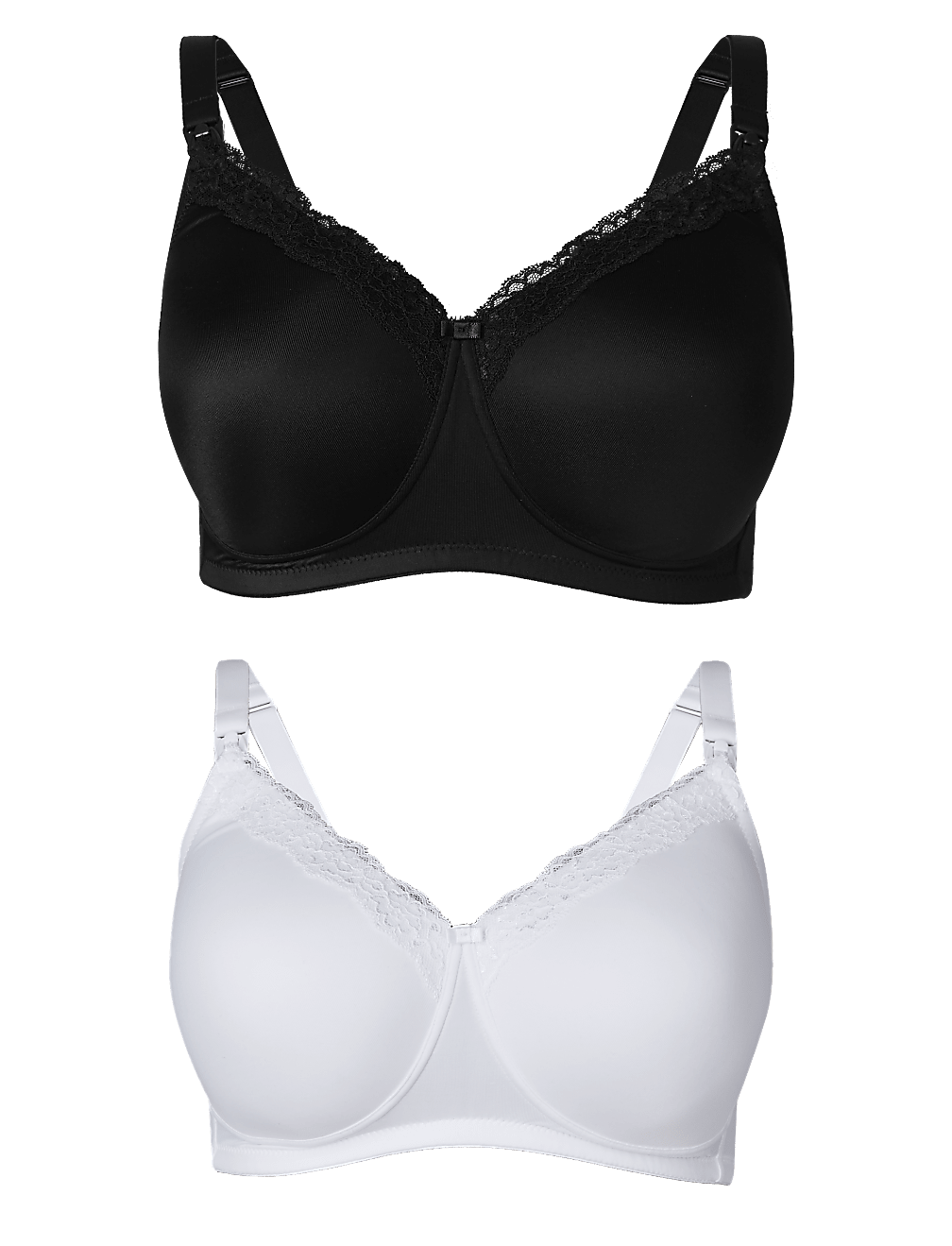 2pk Maternity Padded T-Shirt Full Cup Bras B-G