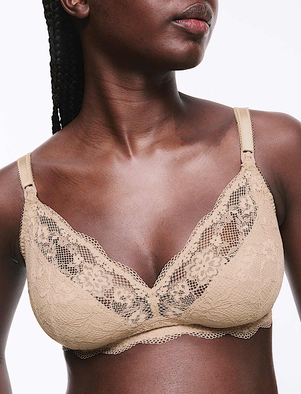 Jasmine Lace Non Wired Maternity Nursing Bra B-H