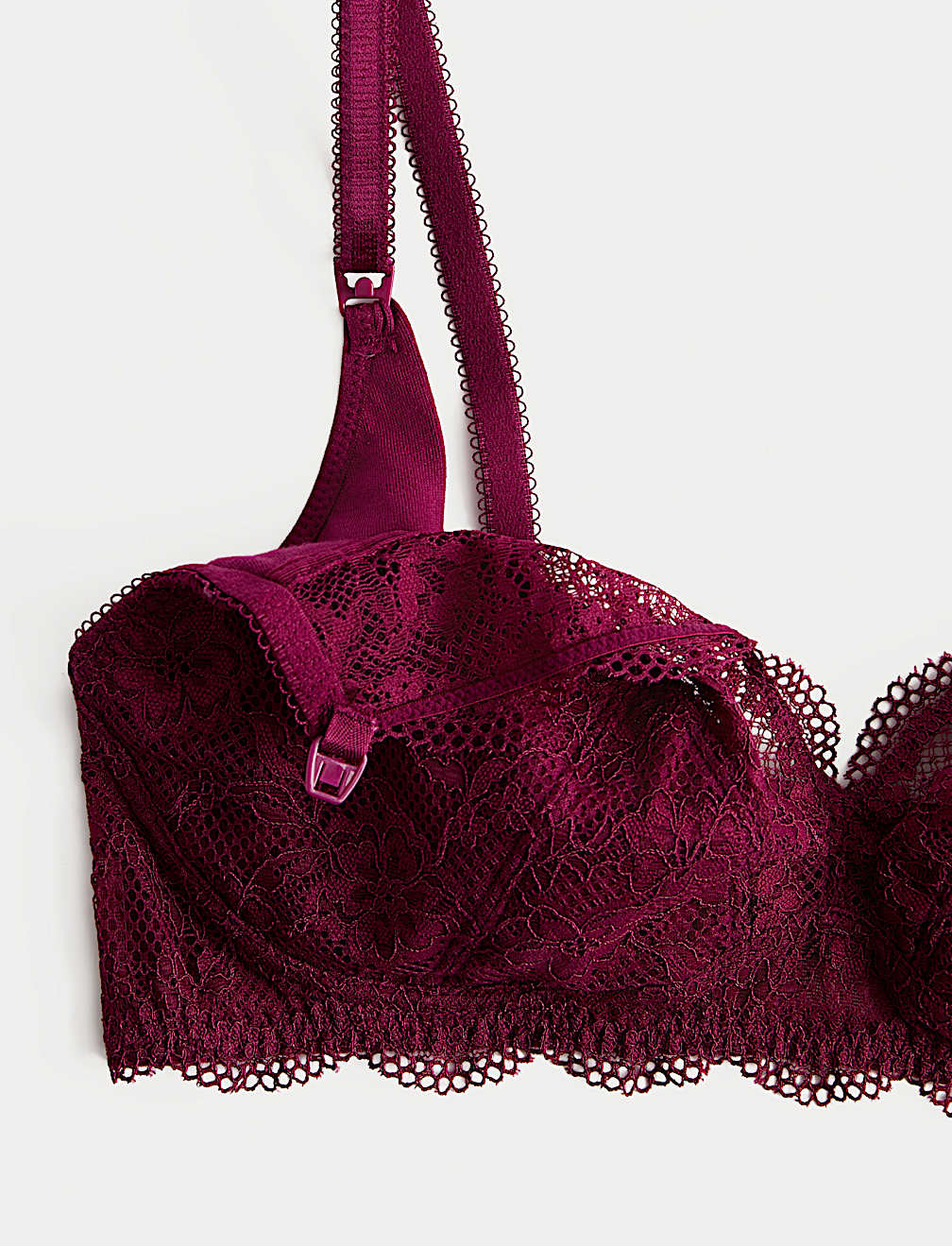 Jasmine Lace Non Wired Maternity Nursing Bra B-H