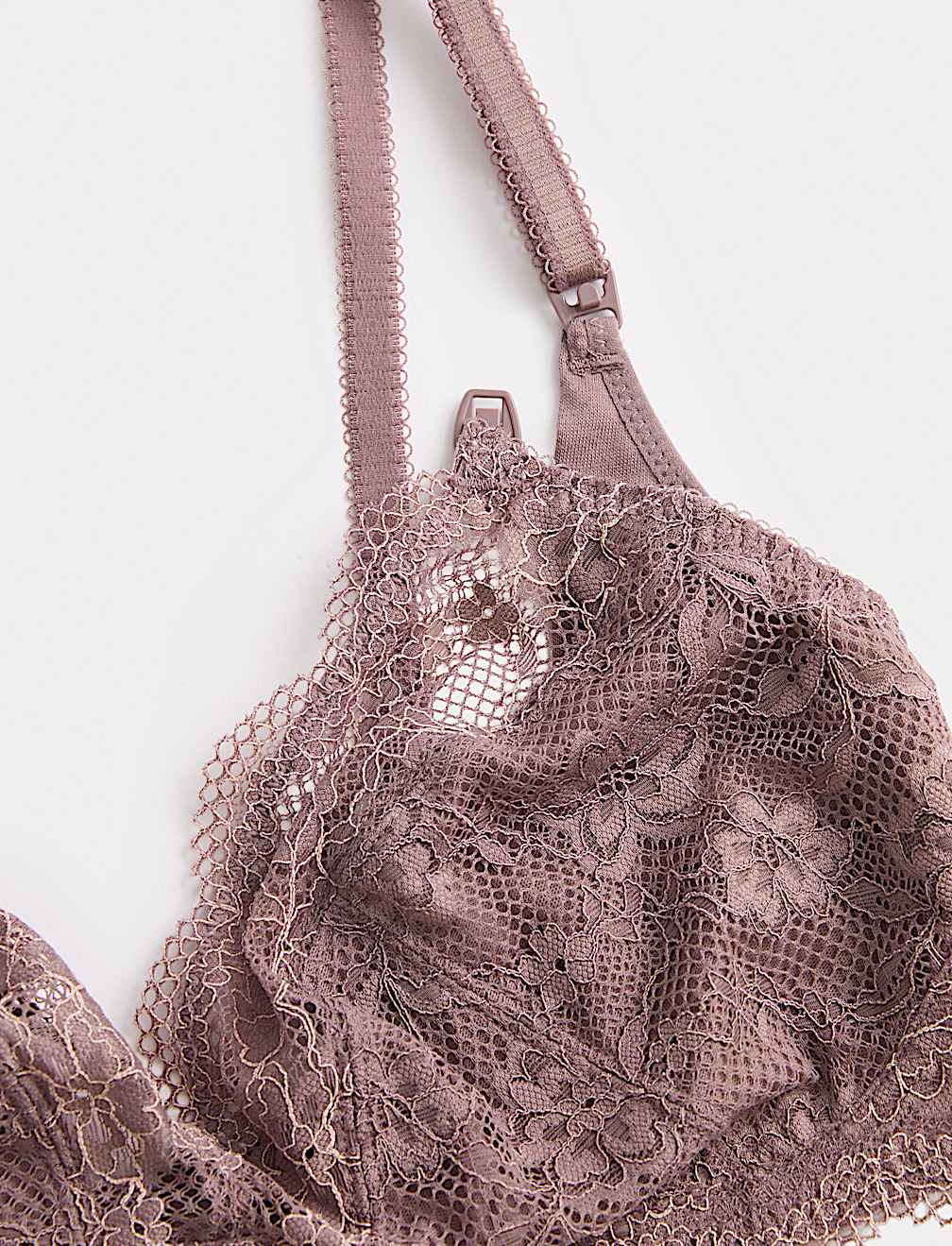 Jasmine Lace Non Wired Maternity Nursing Bra B-H