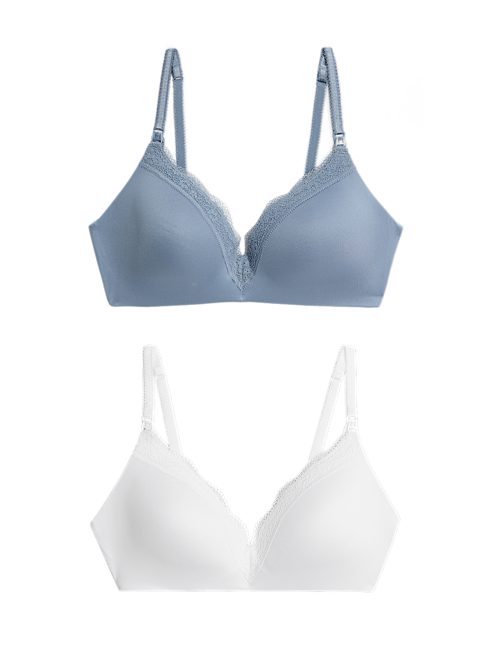 2pk Jasmine Lace Trim Maternity Nursing Bra B-G