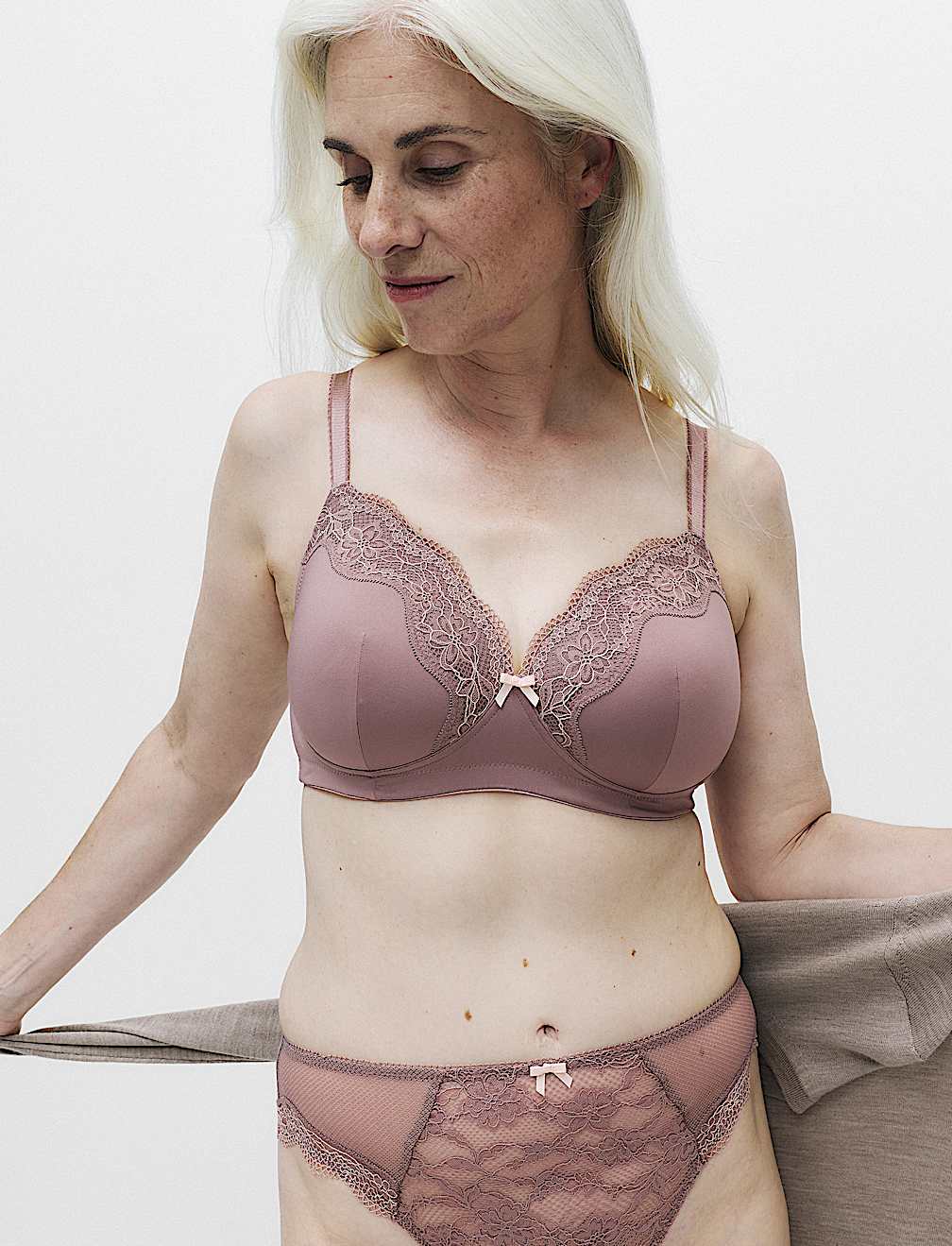 Jasmine Lace Non Wired Post Surgery Bra A-E