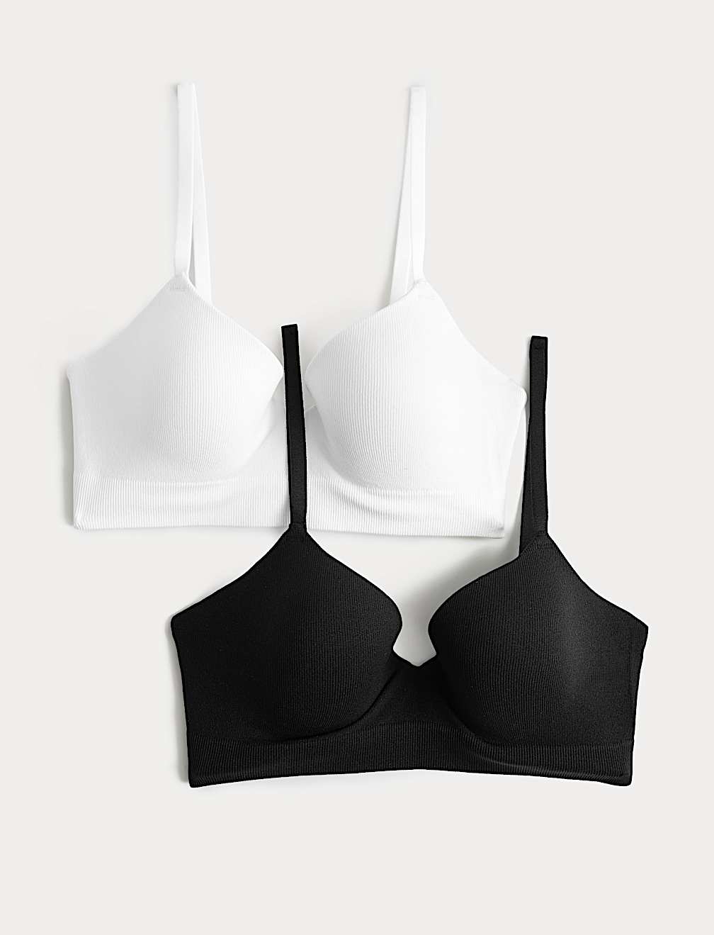 2 Pack Seamfree Wired Demi Cup Bras A-E