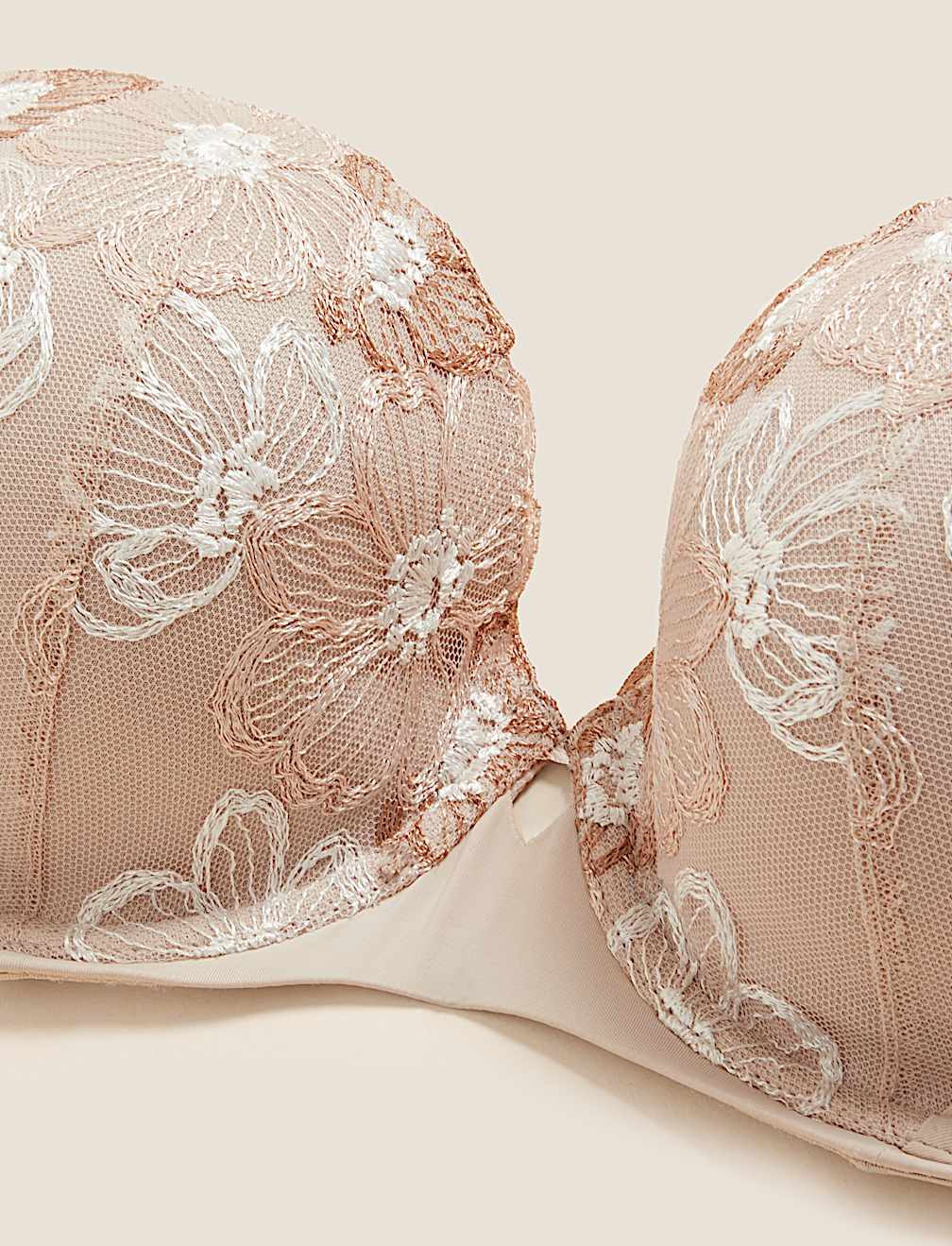 Embrace Embroidered Wired Balcony Bra