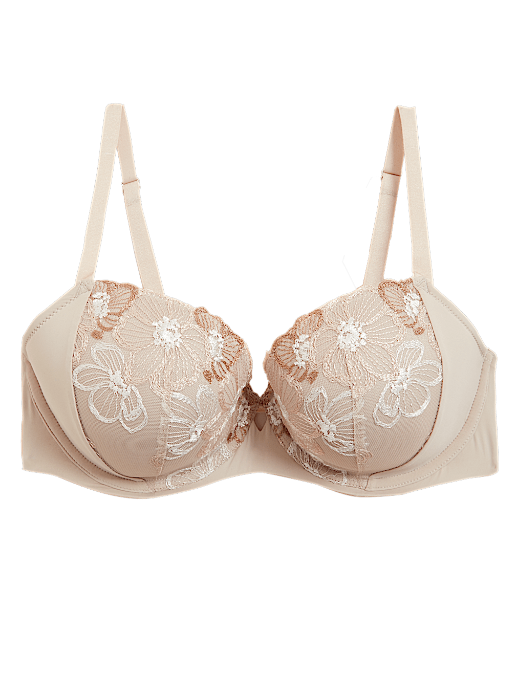 Embrace Embroidered Wired Balcony Bra
