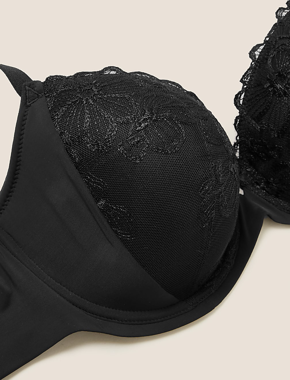 Embrace Embroidered Wired Balcony Bra